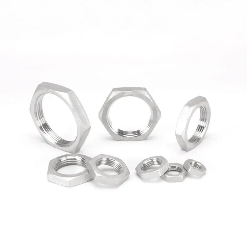 Stainless Steel Pipe Fitting Hex Nuts 1/8"-1-1/2" BSP