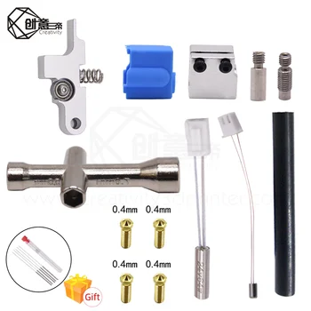 

3D Printer Sidewinder X1 AND Genius Nozzle Hotend Silicone Sleeve Throat Handle Thermistor Heating Pipe Heated Block Kit