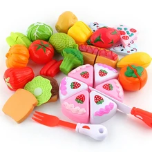 Игрушки для девочек, игровые миниатюры еды, фруктовый праздник, овощи, игрушки для пиццы, ролевые игрушки, кухня, пластиковые фрукты, детские игрушки для кухни