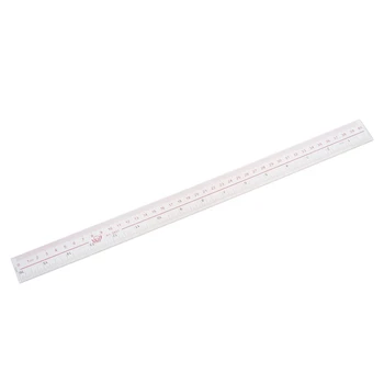 

40cm 16 Inches Length Measure Clear Plastic Straight Edge Ruler