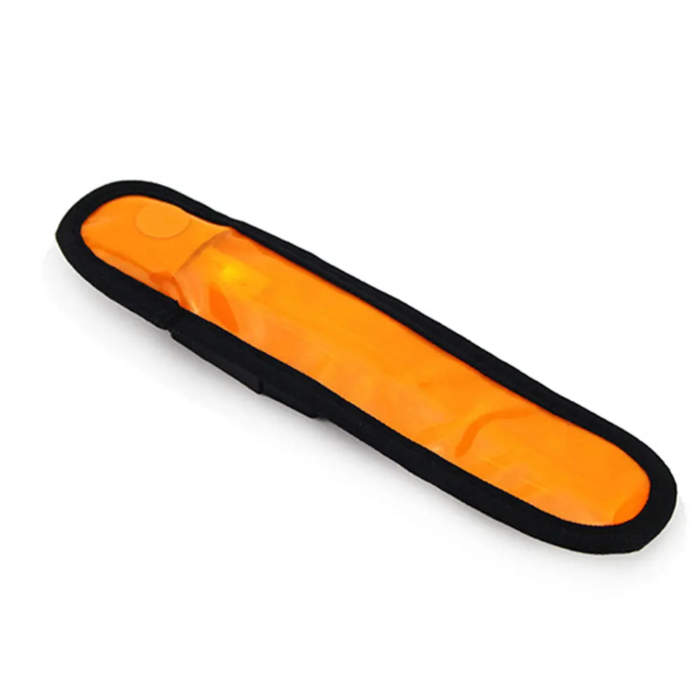 Glowing Light Reflective 7 Color Gift Outdoor Running Belt Arm Band Accessories Sport Strap Unisex - Цвет: Orange