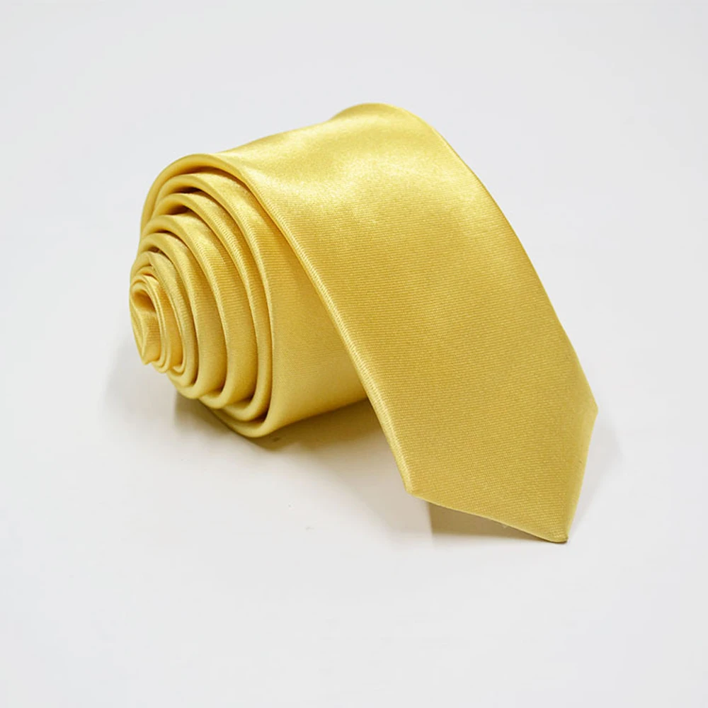Однотонный галстук-бабочка 6 см, тонкая версия галстуков для мужчин - Цвет: AT 11