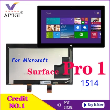 

Original LCD Screen Replacment 10.6" LCD Display Touch Screen Assembly For Microsoft Surface Pro 1 Pro1 LTL106HL01-001 1514 1601