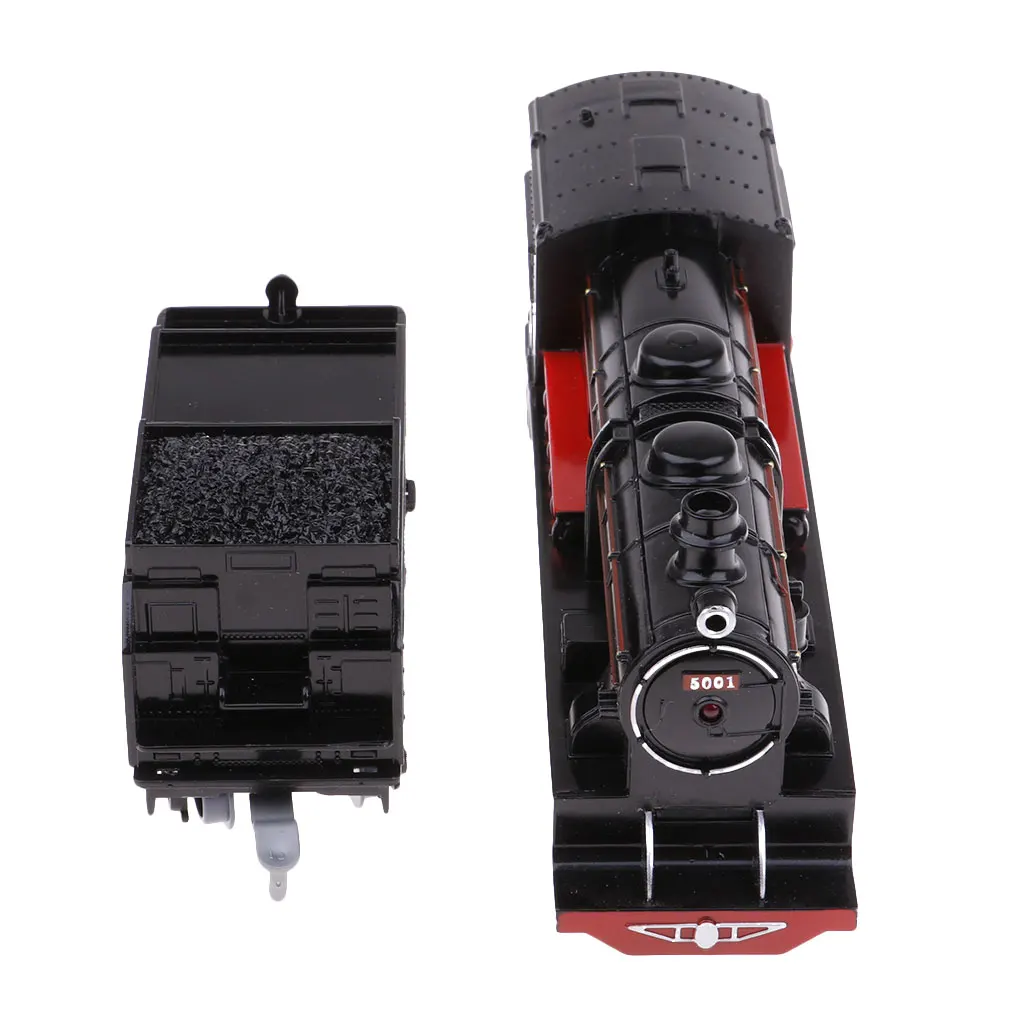 Children Toy Chinese Steam Locomotive Model Coal Cars Model Accessories