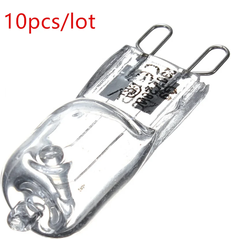 

10pcs Durable G9 230v Halogen Lamp Light Bulb 28W Halogen Warm White Indoor Frosted/Clear Halogen Bulb Support Dropshipping