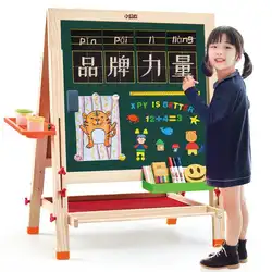 Большой размер Sketchpad детская деревянная магнитная доска для рисования двухсторонняя регулируемая детская WordPad поколение жира