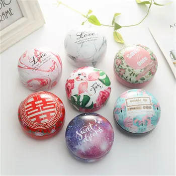 

6pcs/lot Tin Box Candy Tinplate Chocolate Dessert Gift Box Jewelry Case Storage Box Wedding Party Supplies