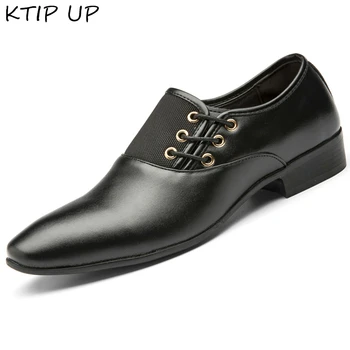 

New Men Dress Shoes Shadow Patent Leather Luxury Fashion Groom Wedding Shoes Men Luxury italian style Oxford Shoes Big Size 48