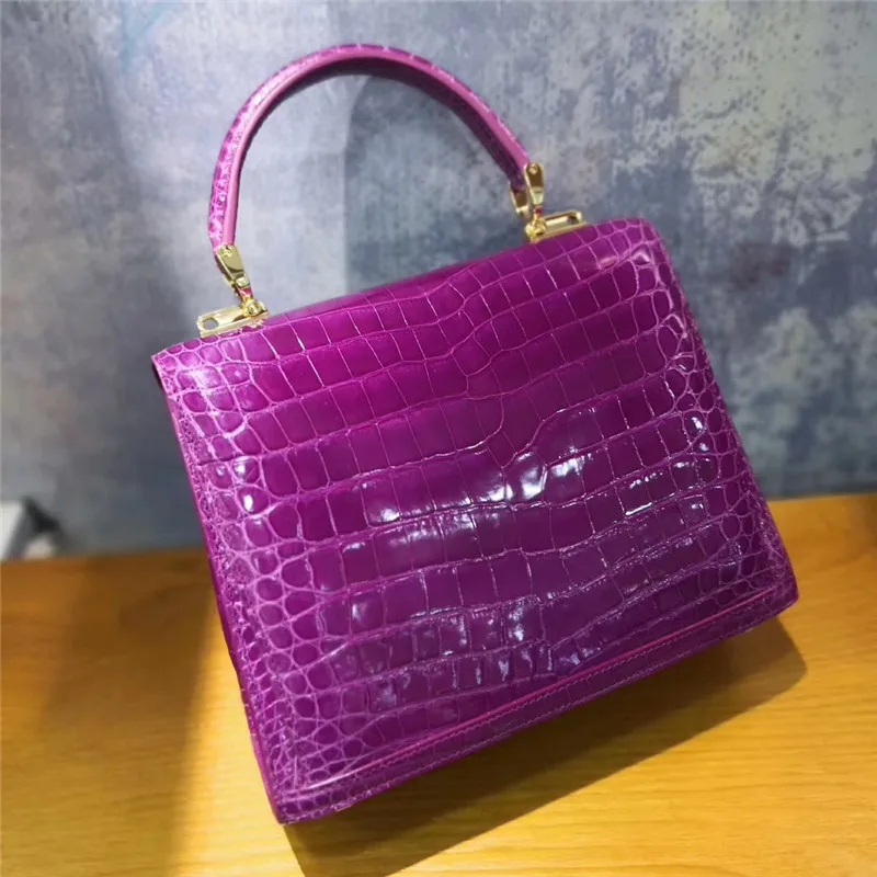 Настоящая сумка из крокодильей кожи аллигатора сумки роскошные сумки известный бренд ручка сумка для женские сумочки Сумка на плечо
