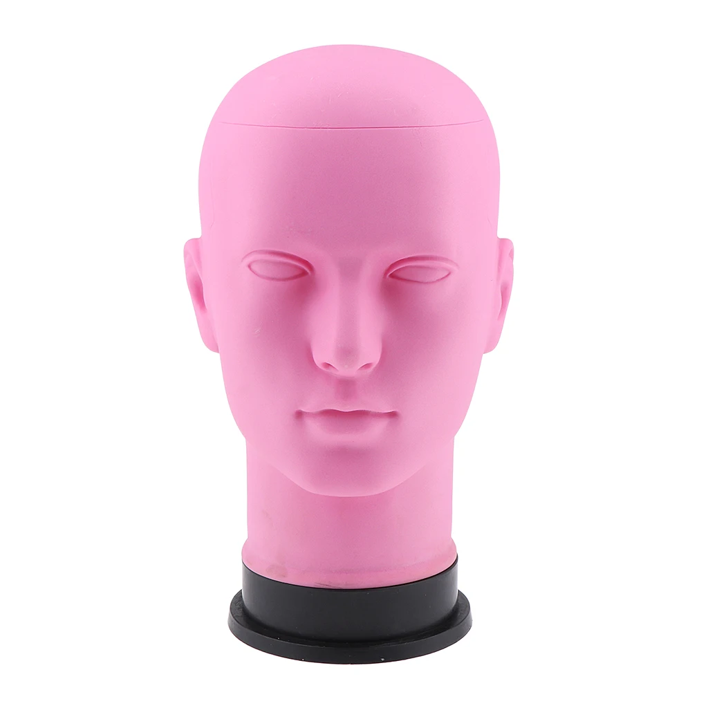 Lifelike Male Mannequin Head Display Stand Wig Making Makeup Practice Holder,Head Height: 12 Inches;Circumference: 21 Inches