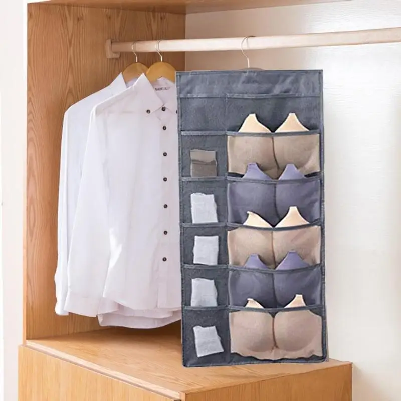 Подвесной органайзер для шкафа, многофункциональное подвесное нижнее белье, складной органайзер для хранения одежды, домашняя сумка-Органайзер