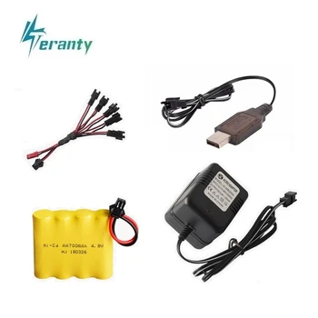 

( SM Plug ) 4.8v Ni-cd Battery For Rc toys Cars Tanks Robots Boats Guns 700mah 4.8v Rechargeable Battery 4* AA Battery Pack