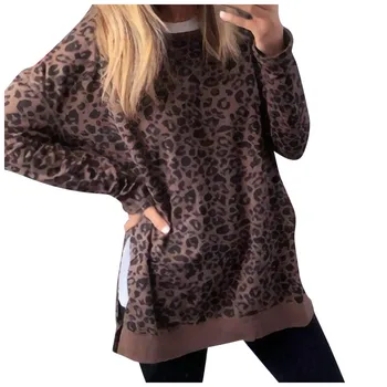 

Women Sexy Winter Hoodies Leopard Printed Long Sleeve Sweatshirts Casual Fashion Streetwear Pullovers Tops Ladies Femme Hoody #Z