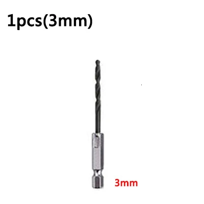 Набор сверл 6,35 мм 1/4 дюйма с шестигранным хвостовиком, многофункциональные инструменты, Электрическая отвертка, сверло, ветровое долото, сверло по дереву, 13 шт - Color: 3mm