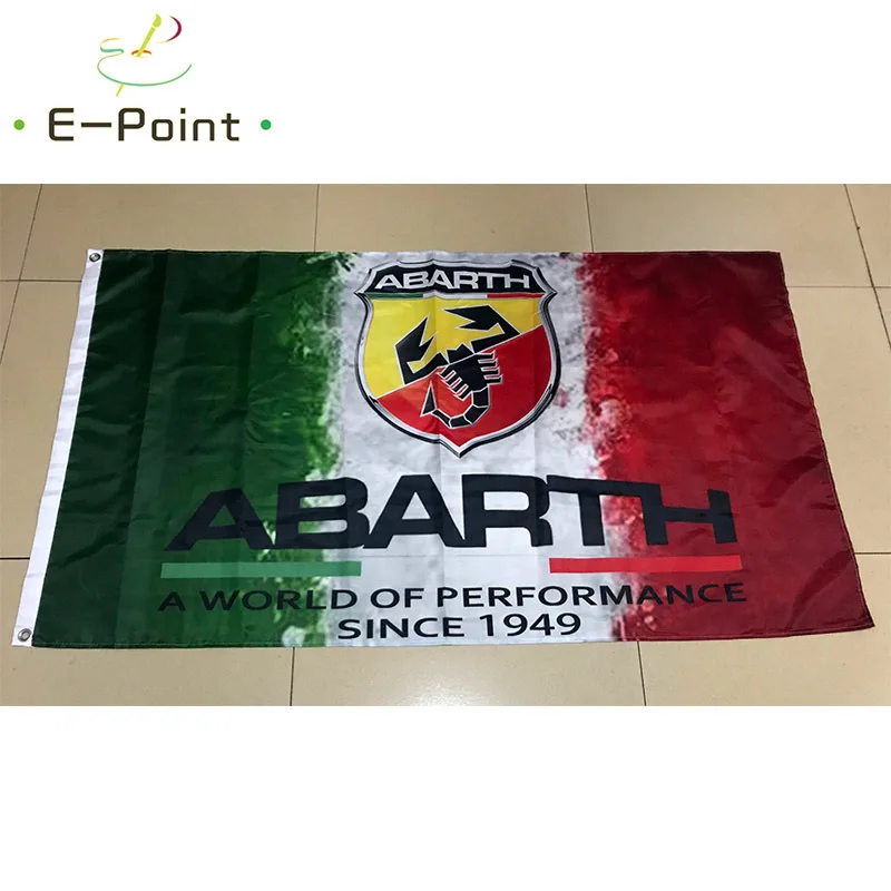 Автомобильный флаг Abarth 90*150 см размер рождественские украшения для дома и сада