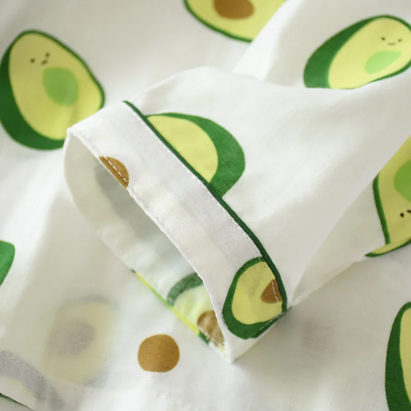 Женский пижамный комплект из 2 предметов хлопковая одежда для сна с принтом