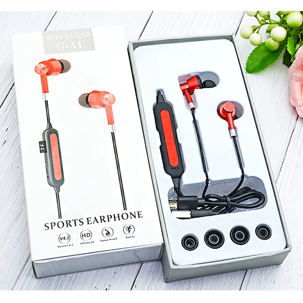 Wireless Bluetooth Earphone V5 0 Hanging Neck Sports HD Stereo For iPhone Huawei Universal Magnetic Headsets Earbuds Handsfree