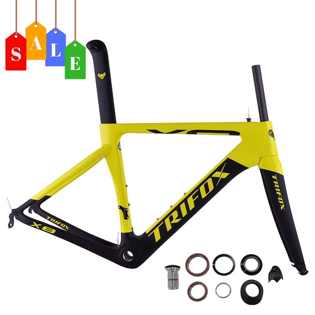 Trifox Carbon Road Frame T800 Di2 \u0026 Mechanical Carbon Road Bike Frame Aero  Carbon Road Frame V- Brake - Bicycle Frame - AliExpress
