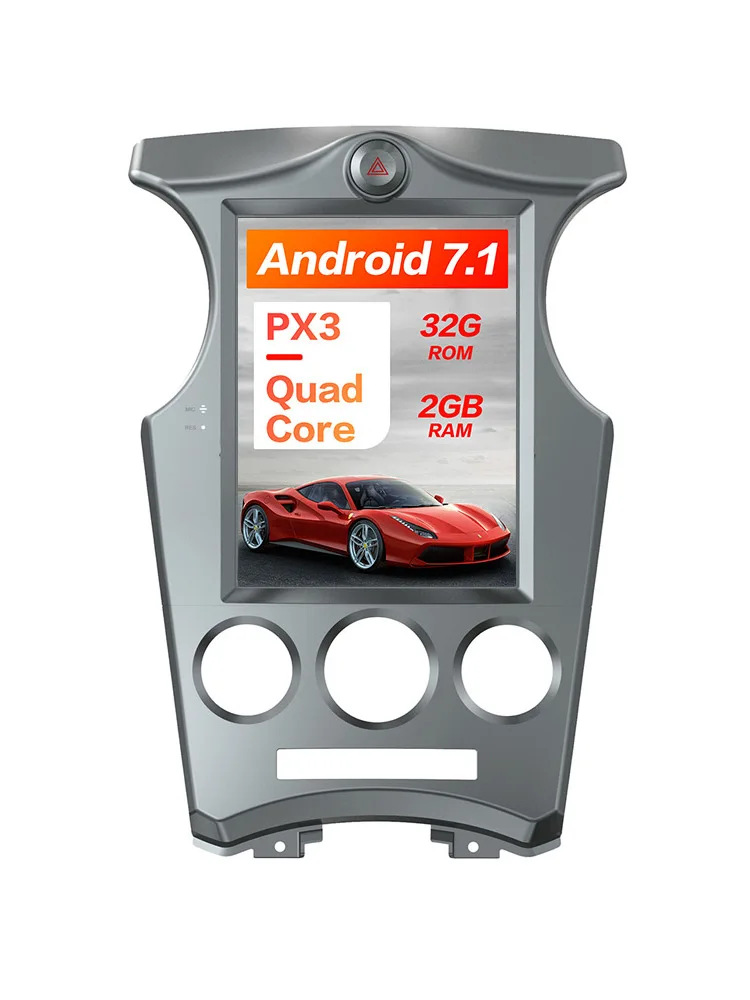 Автомобильный радиоприемник 2 din android 7,1 Tesla стиль экран для KIA Carens 2006-2011 стерео радиоплеер магнитофон головное устройство стерео видео