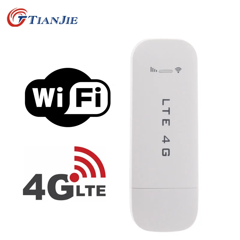 TIANJIE 4G USB wifi модем сетевой ключ универсальный разблокированный 4G lte usb МОДЕМ wifi 4G сетевой адаптер с слотом для sim-карты