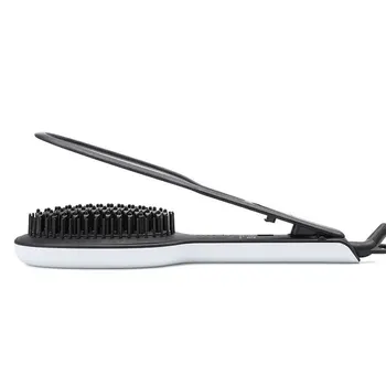 

Eu Plug Small Plywood Girl Liu Haidian Curly Hair Artifact Lazy Dual-Use Straight Hair Straight Bar Clip Water Ripple Comb Ceram