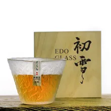 Styl japoński ręcznie przezroczyste szkło kryształowe Brandy Snifters kreatywny młotek wzór wino Whisky Cup Tumbler Bar Drinkware tanie i dobre opinie CN (pochodzenie) ROUND CE UE Przezroczysty Ekologiczne Na stanie