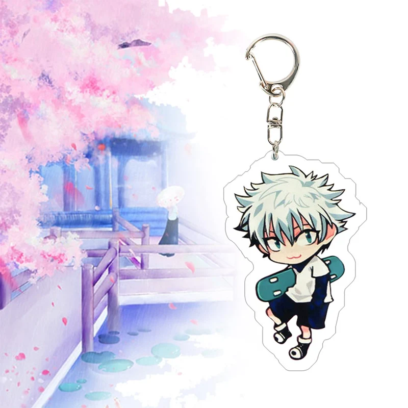 Bags Fuguan Hunter X Hunter Keychain Acrylic Keychain Pendant for Keys