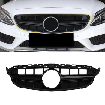 

Car Accessories Front Grille Middle Net Grills Assembly Frame Cover Decoration Parts for Mercedes-Benz C-Class W205 2014-2018
