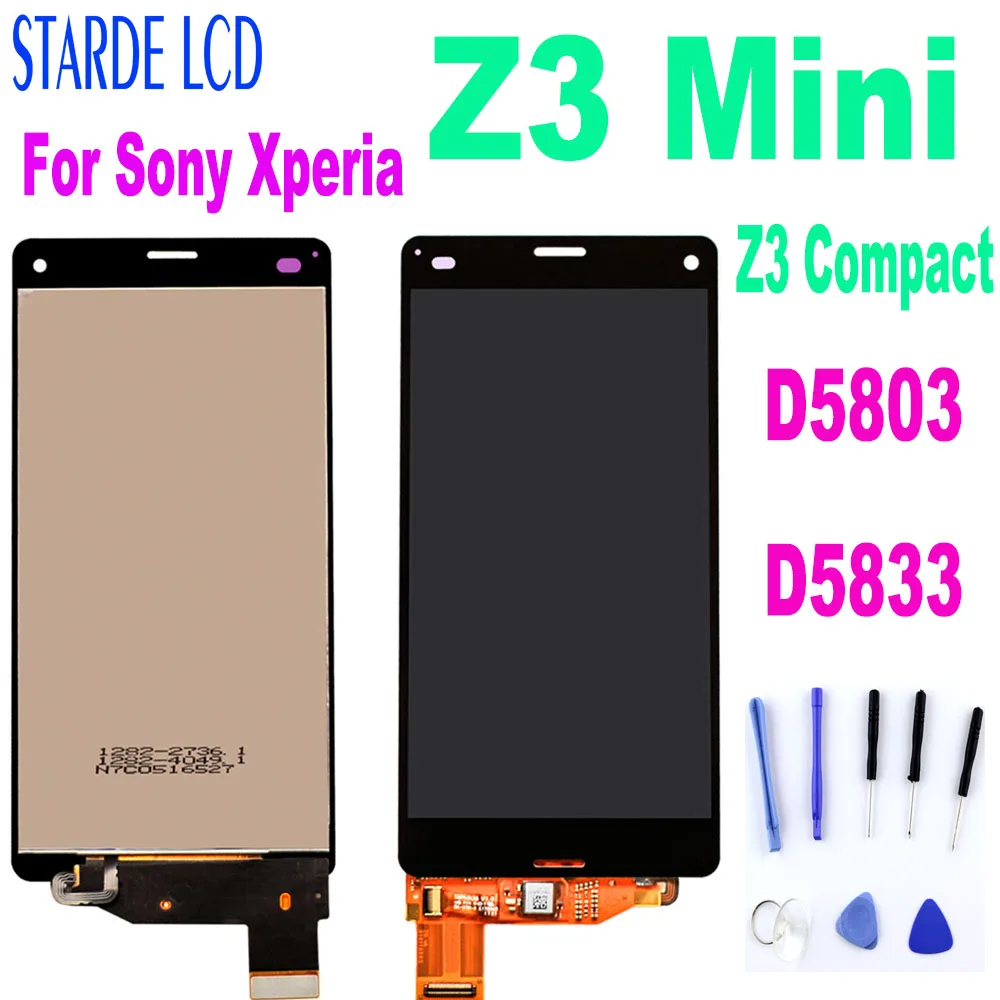 Оригинальный ЖК-дисплей 4 6 дюйма для Sony Xperia Z3 Mini Compact D5803 D5833 с сенсорным экраном и