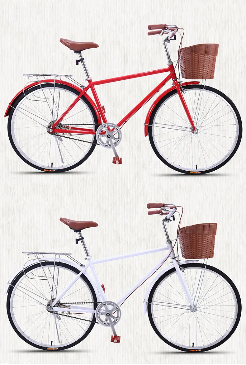 Road Bike 26 inch Retro Variable Speed Light Bicycle Commuter Vintage Adult Student Men And Women Selling