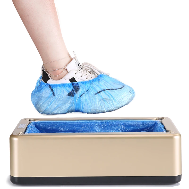 Details about   Automatic Shoe Cover Dispenser Waterproof Non-slip 200Pcs Disposable Blue Covers 