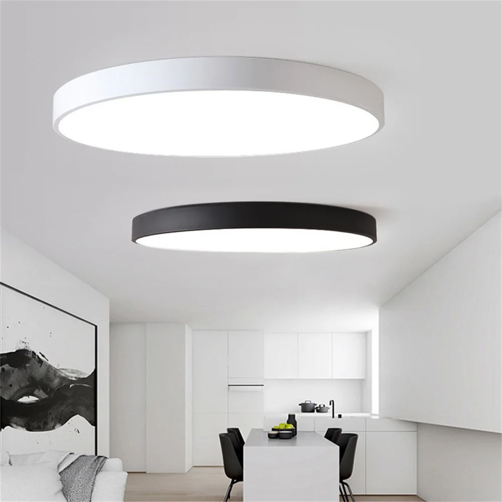 

Modern LED Ceiling Light Round Panel Ceiling Lamp Lighting For Living Room Bedroom Kitchen Surface Mount Light Fixture