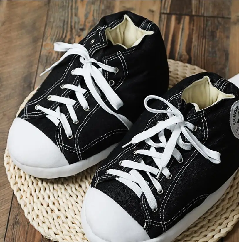 

Women Men Winter Slippers Unisex One Plus Size Warm Home Slippers Women Bread Indoor Snug Sneakers Ladies House Floor Slides