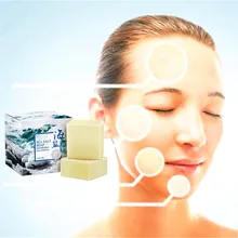 Ручная работа, мыло для удаления акаридов, морская соль, очищающее мыло для мытья лица для мужчин и женщин, для ежедневной очистки от акне и бактерий