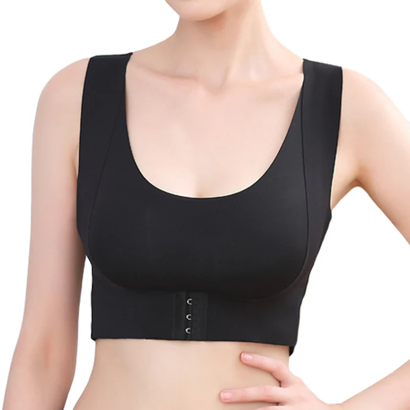 

Elifashion Shaping Back Underwear Two-in-one Breast Sculpting Chest Support Vest Correction Hunchback Shockproof Sports Bra