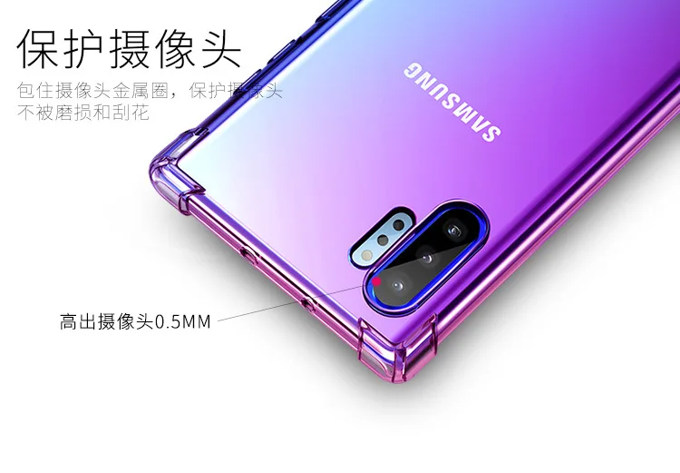 Для samsung Galaxy Note 10 противоударный прозрачный мягкий силиконовый чехол для S10 S10 Plus S10X S10 LITE S10E для samsung Note 10 Plus