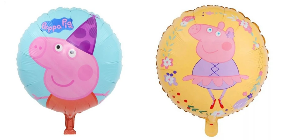 1 шт., 18 дюймов, Свинка Пеппа, милая фигурка, воздушный шар, игрушки, вечерние, для комнаты, Dcorations, фольгированные шары, Свинка Пеппа, подарок на день рождения, игрушки для детей
