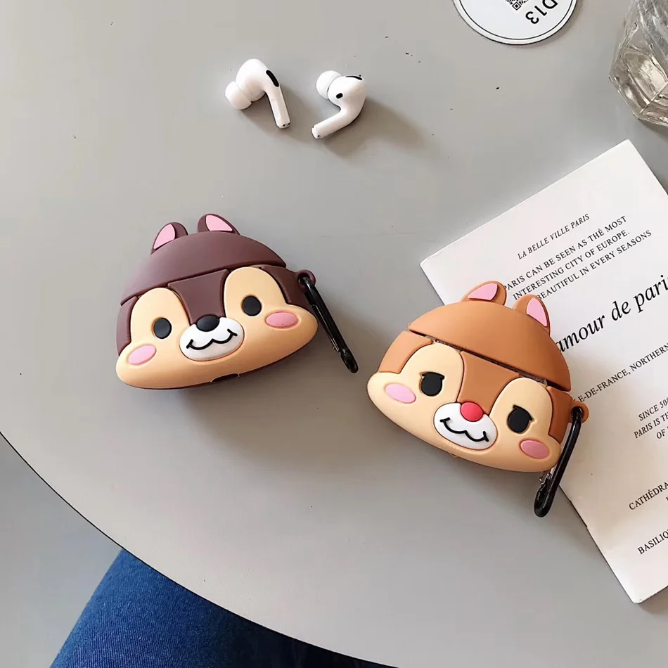 3D чехол для наушников s для Airpods Pro Чехол милый силиконовый мультяшный чехол для Apple Airpods 3 защитный Забавный чехол с брелоком