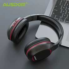 Ausdom M09 полноразмерные, беспроводные, блютуз наушники с микрофоном и поддержкой флеш кары памяти