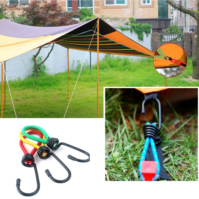 

2019 Newest outdoor 1Pcs/set camping tent elastic rope buckle High elasticity fixed straps camping accessories