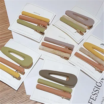 

Broken Hair Clip Without Trace Bangs Small Fresh Color Hairpin Side Clip Plastic Sweet Birthday Party Gift Barrett