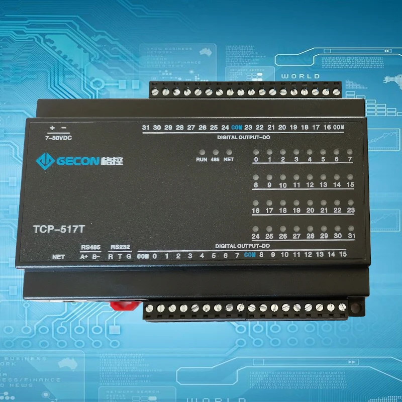 32 Силовые транзисторы NPN каждый 100mA Выход сделать RS485 Modbus модуль тср |