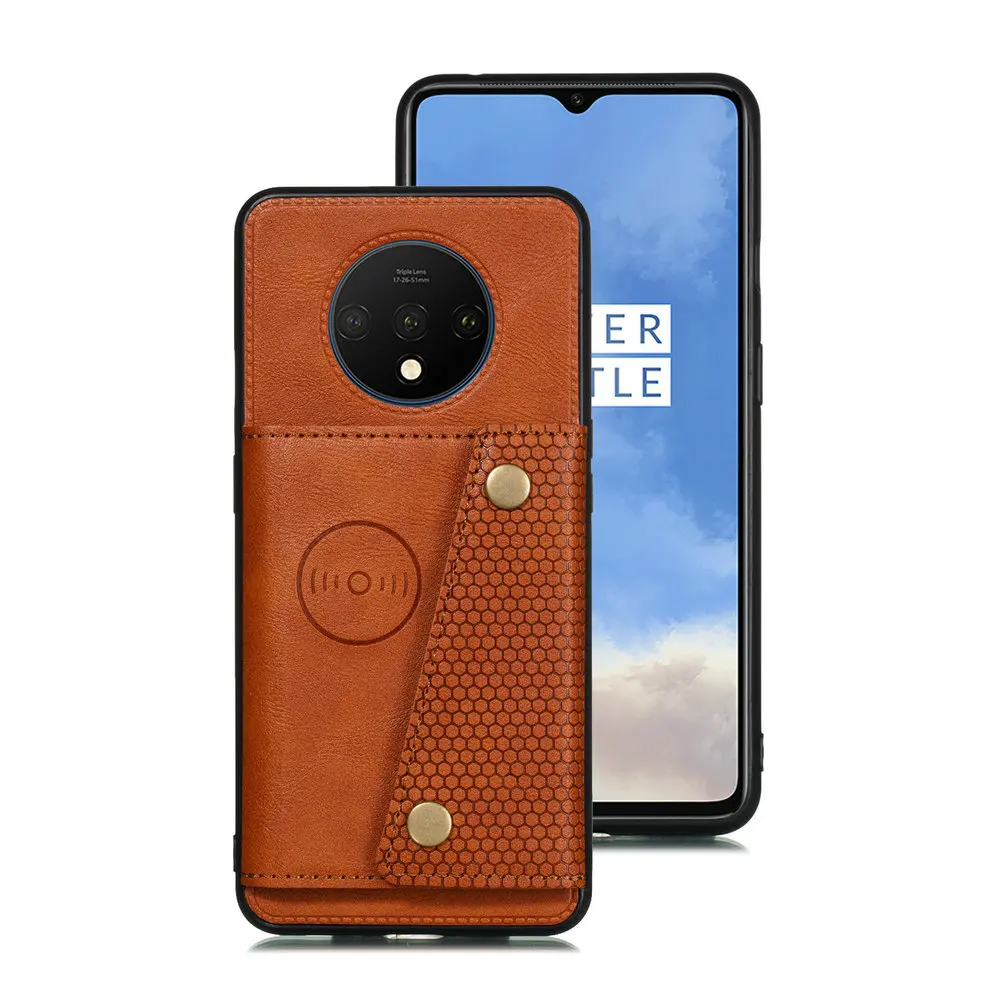 Oneplus7 Oneplus 7 T Pro Чехол для задней панели с слотом карт откидная крышка