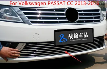 

High Quality Front Grille Around Trim Racing Grills Trim Accessories Lane Legend Case For Volkswagen Passat CC 2013-2016