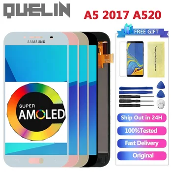

Super AMOLED For Samsung Galaxy A5 2017 A520 LCD Display Touch Screen Digitizer Replacement parts For A520F SM-A520F LCD