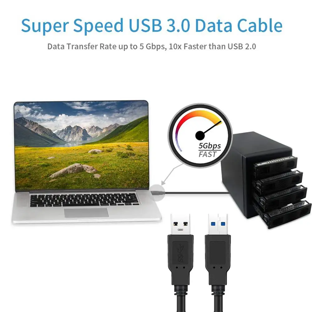 USB к Супер Скоростной кабель типа A мужскому Удлинительный для жесткого диска с