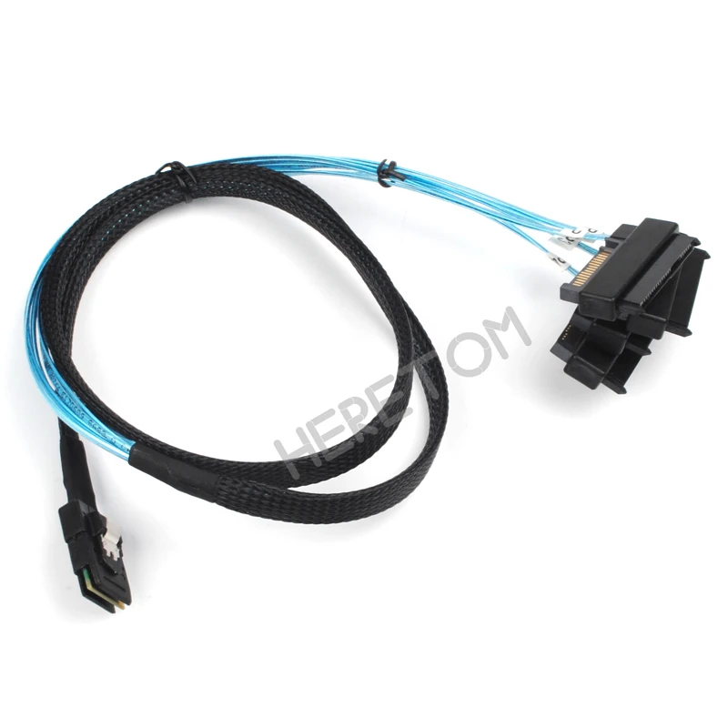 

3ft/1m Mini SAS 36P SFF-8087 to 4 SFF8482 Connectors with SATA Power Cable