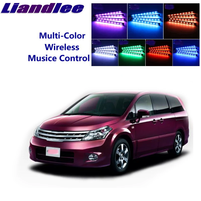 LiandLee для NissanPresage Presage U31 MK2 2003~ 2009 интерьер автомобиля под Dash сиденье для ног акцент музыкальный ритм окружающий светильник