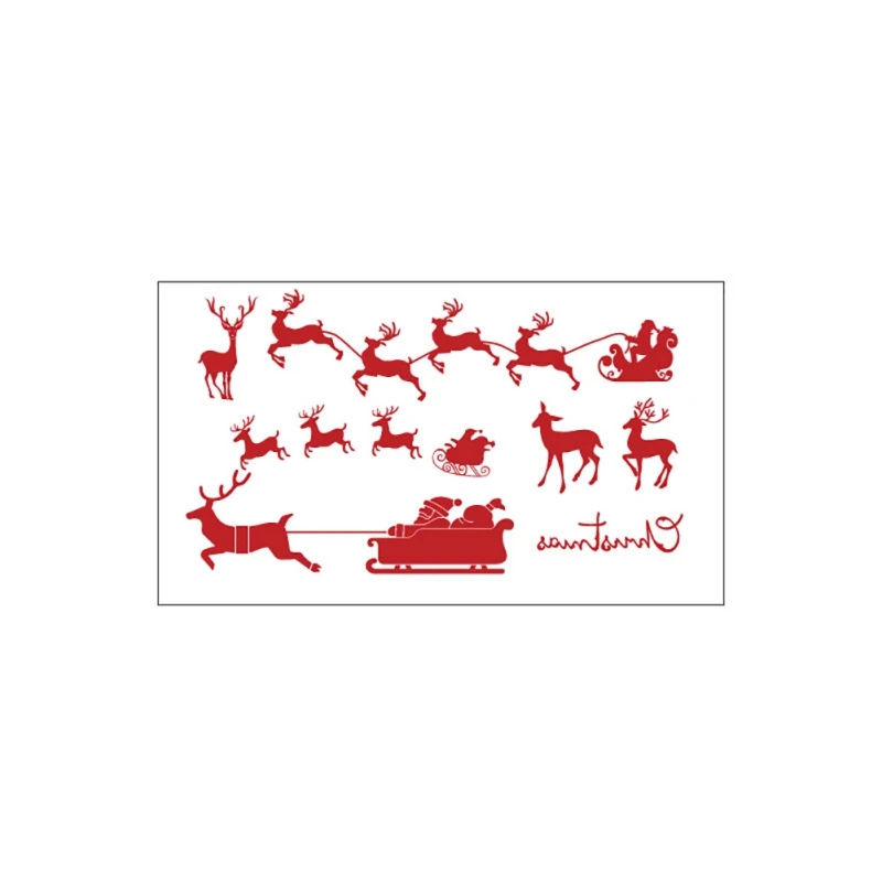

hilittlekids Christmas Temporary Tattoos For Kids Fun Santa Claus Stickers Waterproof Tattoo Stickers For Party Favor