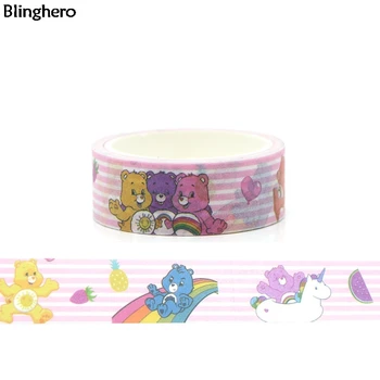 

10pcs/set Blinghero 15mmX5m Washi Tape Diy Masking Tape Adhesive Tapes Cartoon Decorative Tapes Kawaii Gift BH0029
